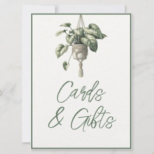 Symbole Boho Chic Botanical Green Cards & Cadeaux