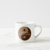 Symbole café Yin et Yang Brown tasse expresso pers