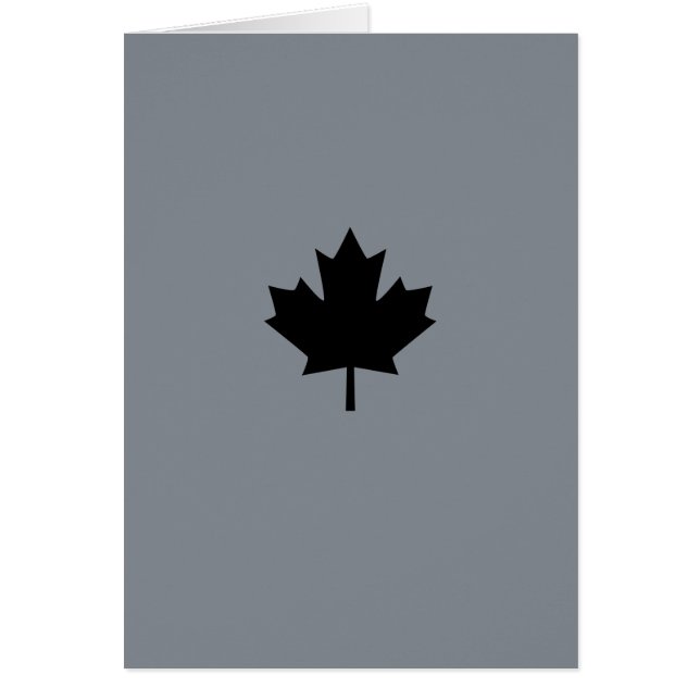 Symbole canadien de feuille d'érable noire (Devant)