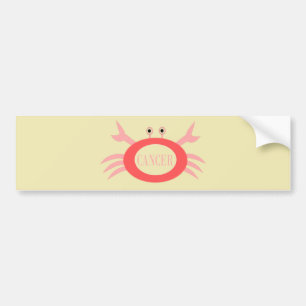 Symbole cancéreux Crabe auto Sticker