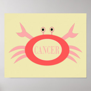 Symbole cancéreux Poster de crabe