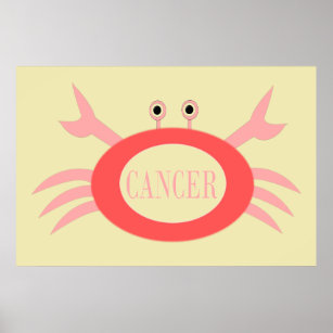 Symbole cancéreux Poster de crabe