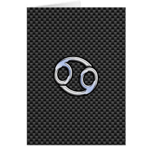 Symbole cancéreux Zodiac Charbon Fiber Impression