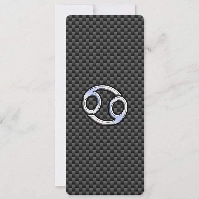 Symbole cancéreux Zodiac Charbon Fiber Impression (Devant)