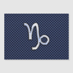 Symbole Capricorne Marine Style fibre de carbone