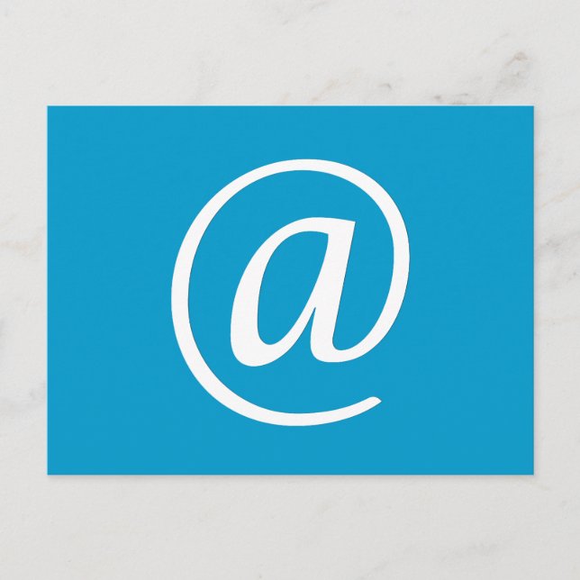 @ Symbole carte postale - Bleu (Devant)