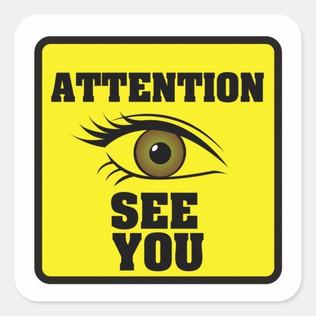 SYMBOLE CCTV NOTICE Sticker en vinyle (Devant)