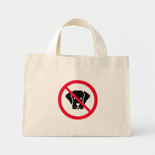 Symbole Cercle Rouge interdit aux chiens Sac fou