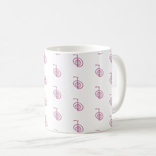 Symbole Cho Ku Rei Reiki Classique Blanc Reiki Mug
