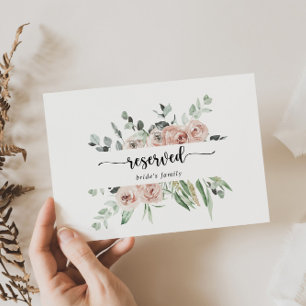 Symbole classique Rose Floral Mariage Réservé