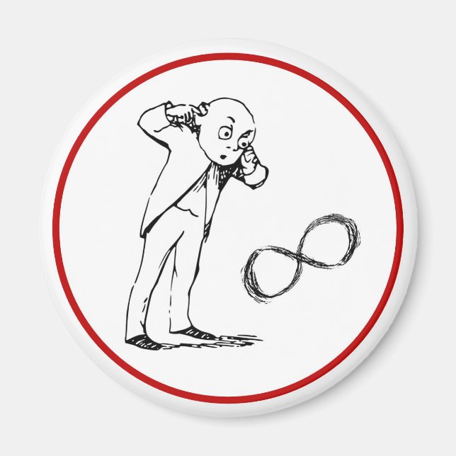 Symbole cool d'infini Magnet philosophique (Devant)