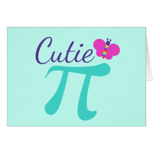 Symbole Cutie Pi carte mathématique