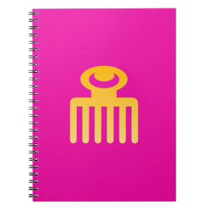Symbole d'Adinkra (Beauté) Carnet à fil spiral