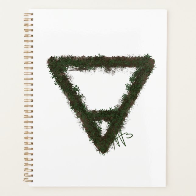 Symbole d'alchimie de l'élément rocheux de la Terr (Devant)