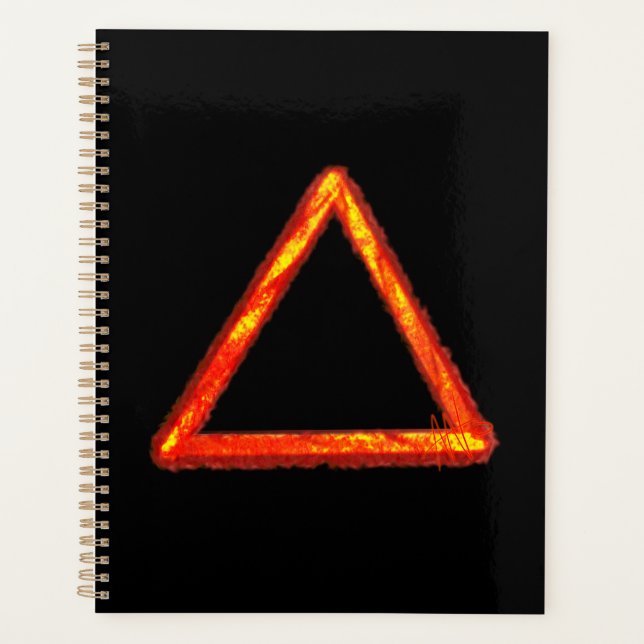 Symbole d'alchimie d'élément de feu lame (Devant)
