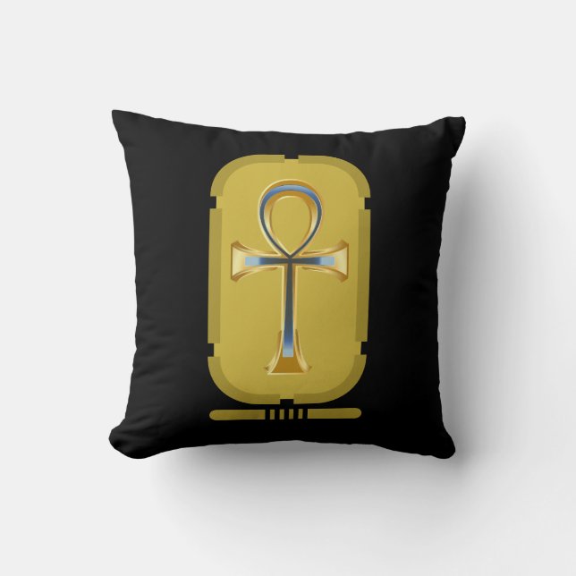 Symbole d'ankh oreiller à lancer (Recto)