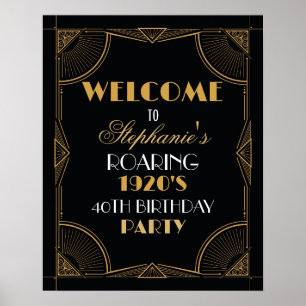 Symbole d'anniversaire Art Déco Gatsby