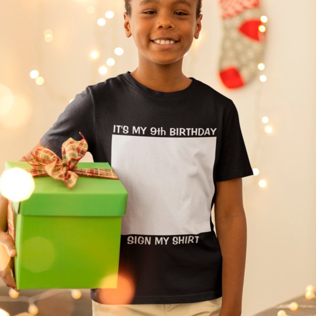 Symbole d'anniversaire personnalisé Mon T-shirt (Créateur téléchargé)