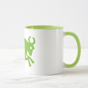 Symbole d'astrologie du Taurus, Zodiac Ringer Mug