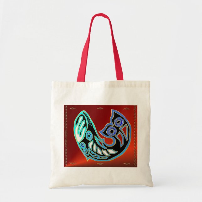 Symbole de baleine sur le sac rouge (Devant)