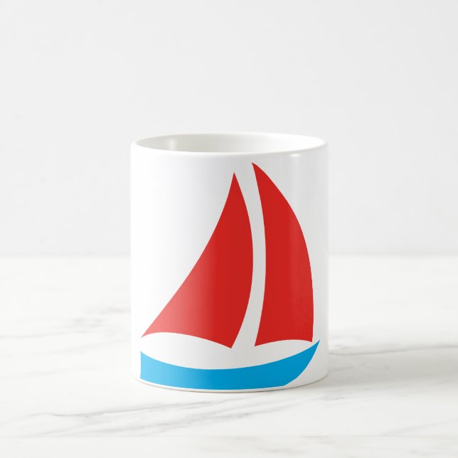 Symbole de bateau Café Mug (Centre)