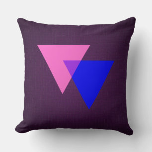 Symbole de bisexualité coussin