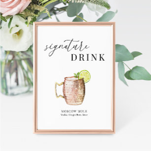 Symbole de boisson moderne Elegant
