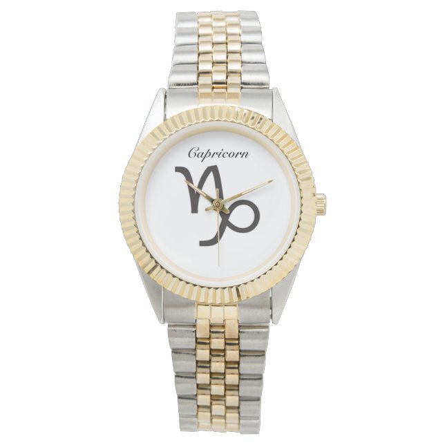 Symbole de Capricorne du Zodiaque. Mesdames montre (devant)