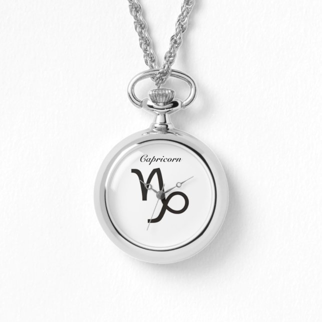 Symbole de Capricorne du Zodiaque. Mesdames montre (Recto)