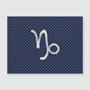 Symbole de Capricorne Marine Style fibre de carbon