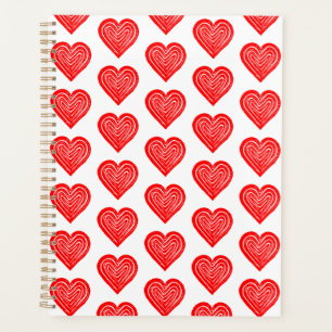 Symbole de carte de jeu rouge forme coeur Lino cou