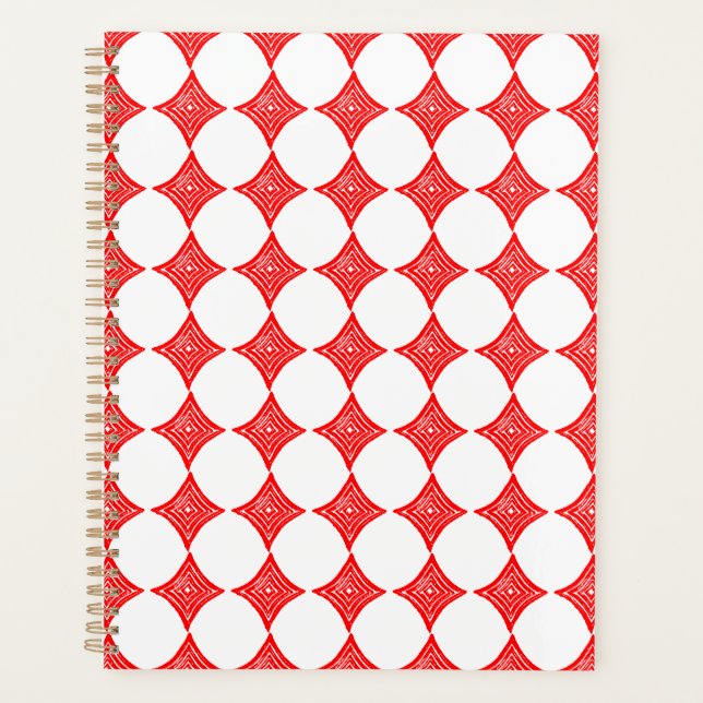 Symbole de carte de jeu rouge forme diamant Lino C (Devant)