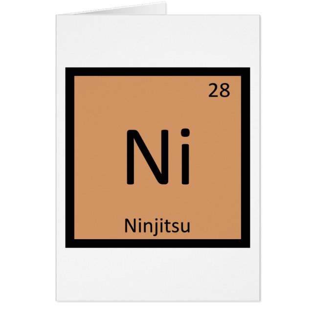 Symbole de chimie des arts martiaux Ni - Ninjitsu (Devant)