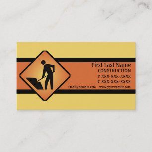 Symbole de construction cartes de visite personnal