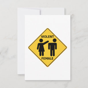 Symbole de dessin animé féminin violent