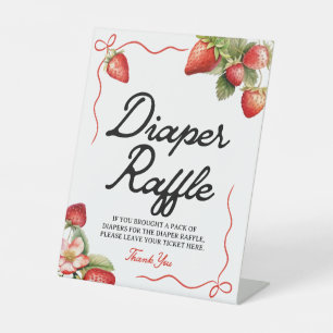 SYMBOLE DE DISQUETTE Panneau Baby shower fraise
