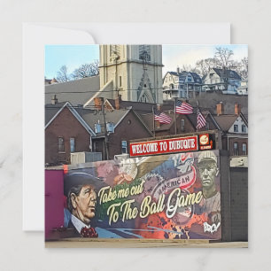 Symbole de Dubuque, Iowa avec drapeau américain