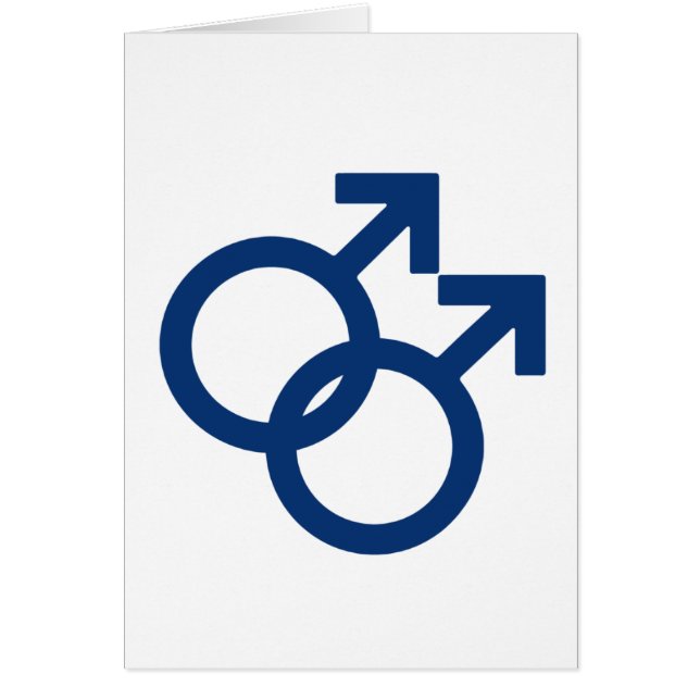 Symbole de genre des hommes gays MLM (Devant)