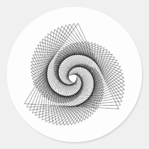 Symbole de géométrie sacrée Sticker rond classique