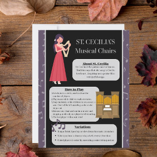 Symbole de jeu des chaises musicales St. Cecilia