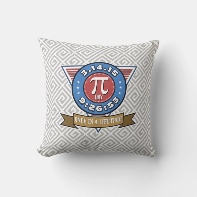 Symbole de jour de pi pour le coussin de ballots (Recto)