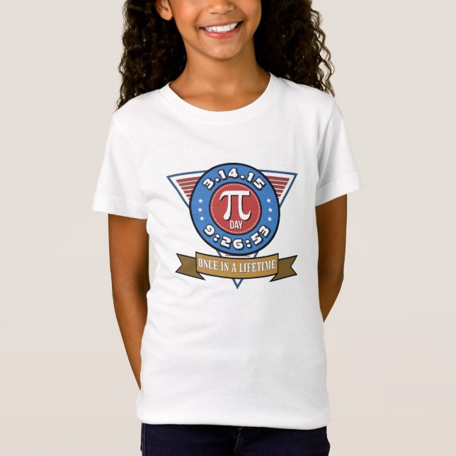 Symbole de jour de pi pour le T-shirt d'enfants de (Devant)