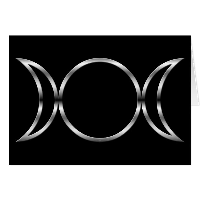 Symbole de la déesse triple de Falln Pagan (Devant Horizontal)