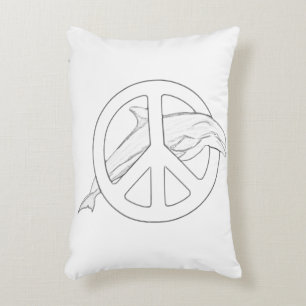 SYMBOLE DE LA PAIX Coussin DE COUVERTURE Adulte