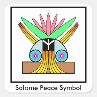 Symbole de la Paix de Salome petit autocollants