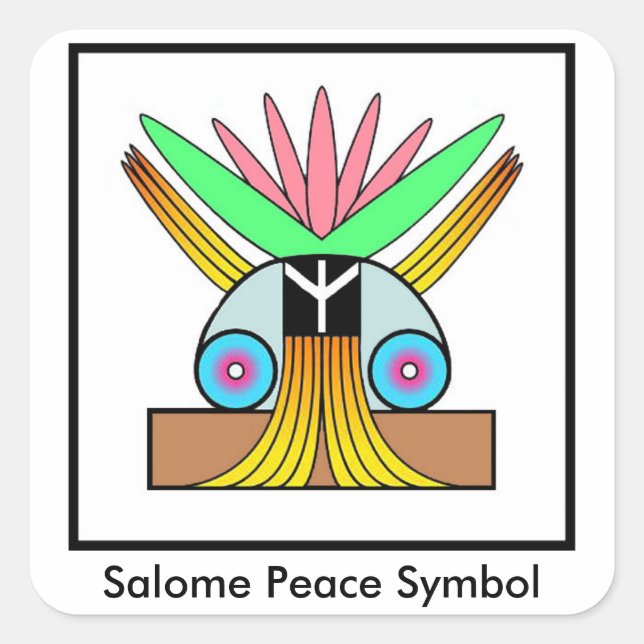 Symbole de la Paix de Salome petit autocollants (Devant)