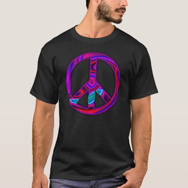 SYMBOLE DE LA PAIX PsychÉLIQUE T-shirt (Devant)