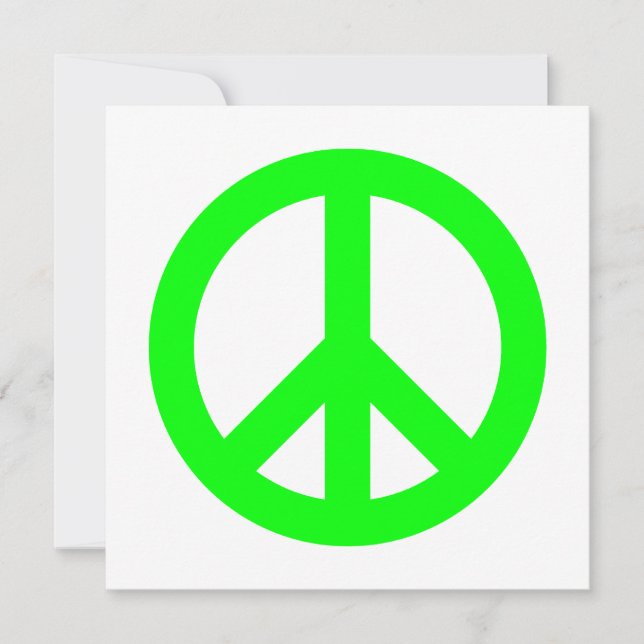 Symbole de la paix vert citron (Devant)