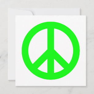 Symbole de la paix vert citron