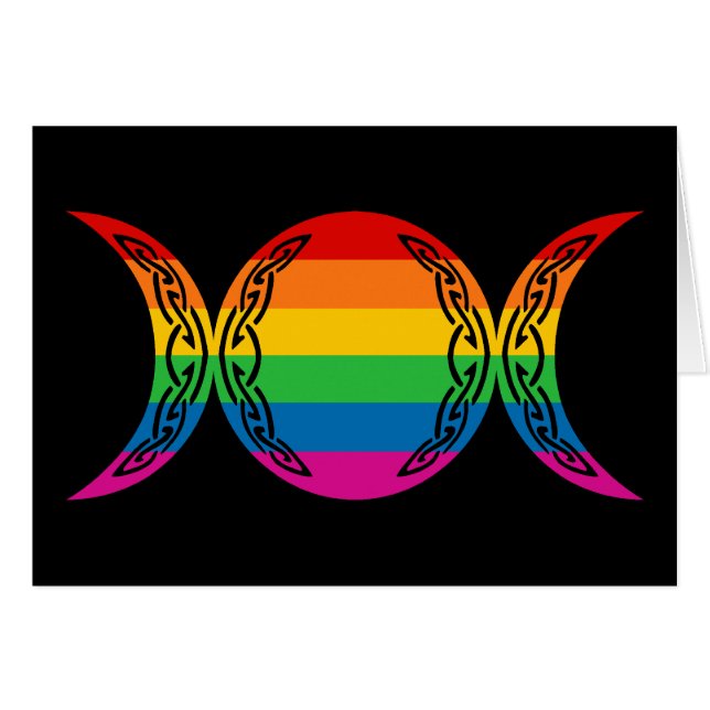 Symbole de la Triple Déesse Arc-en-Ciel (Devant horizontal)